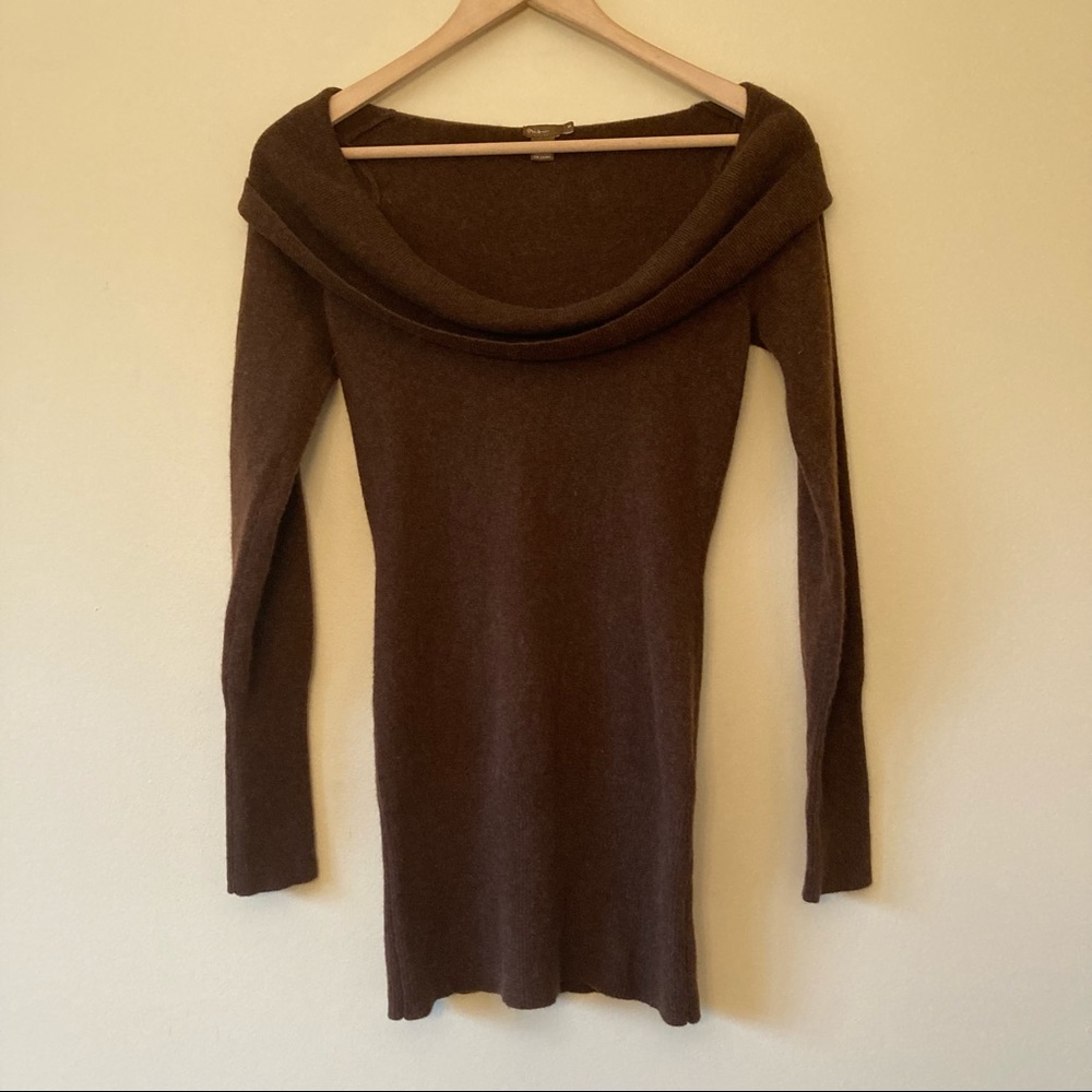 Eris 100% cashmere off the shoulder sweater dress